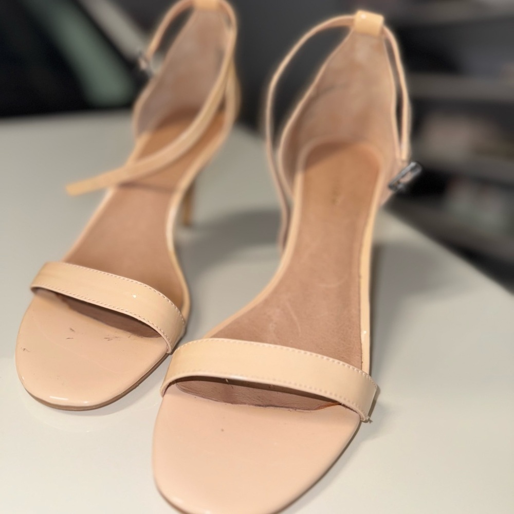Halogen Nude Strappy Heels